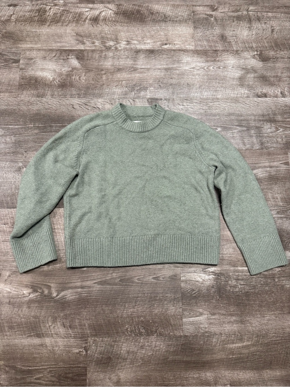 Abercrombie & Fitch Wool Blend Sweater Sage Green Size XS